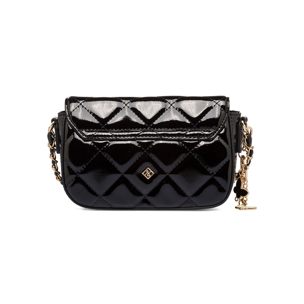 Borsa trapuntata nera da donna in "pelle vegana" Call It Spring Lexye