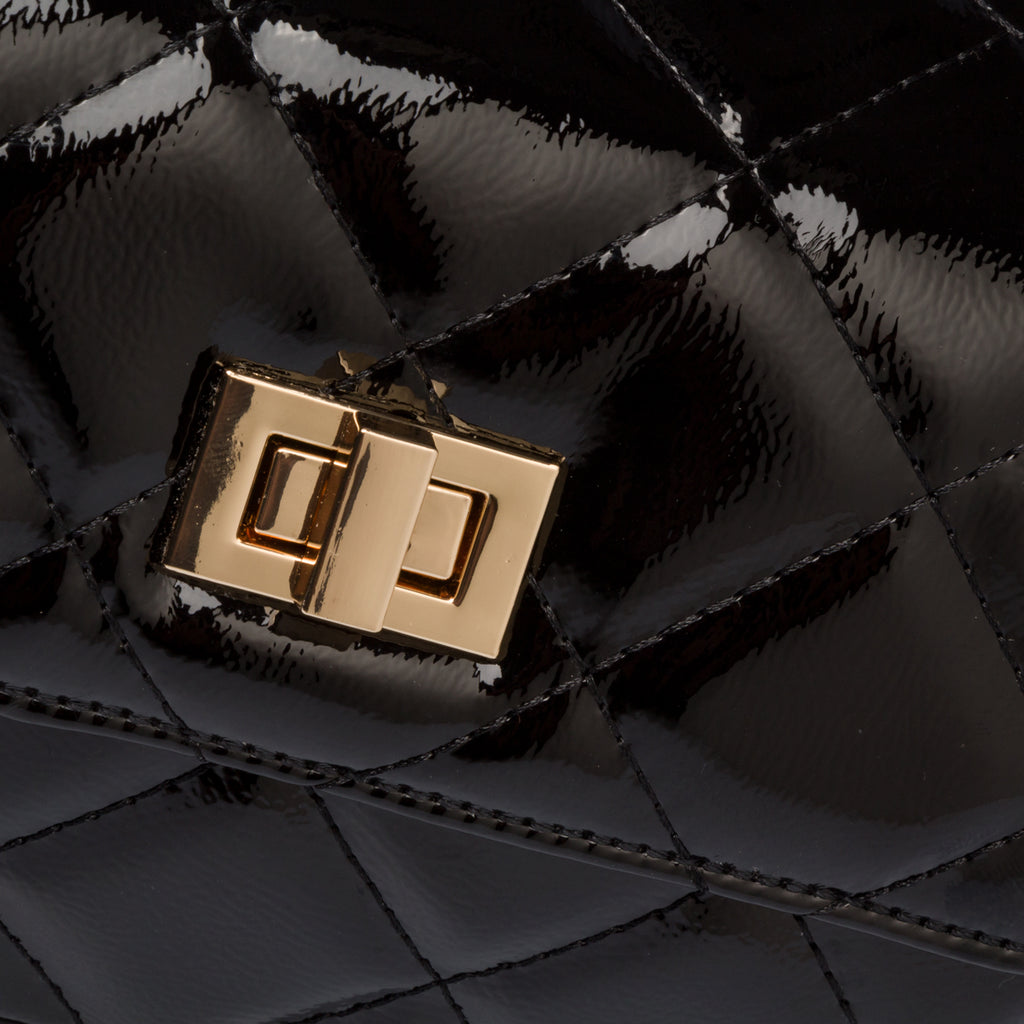 Borsa trapuntata nera da donna in "pelle vegana" Call It Spring Lexye