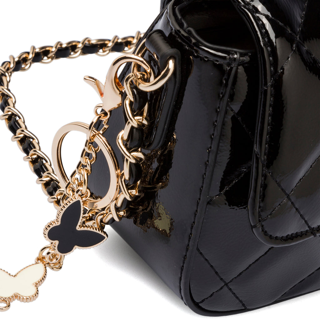 Borsa trapuntata nera da donna in "pelle vegana" Call It Spring Lexye