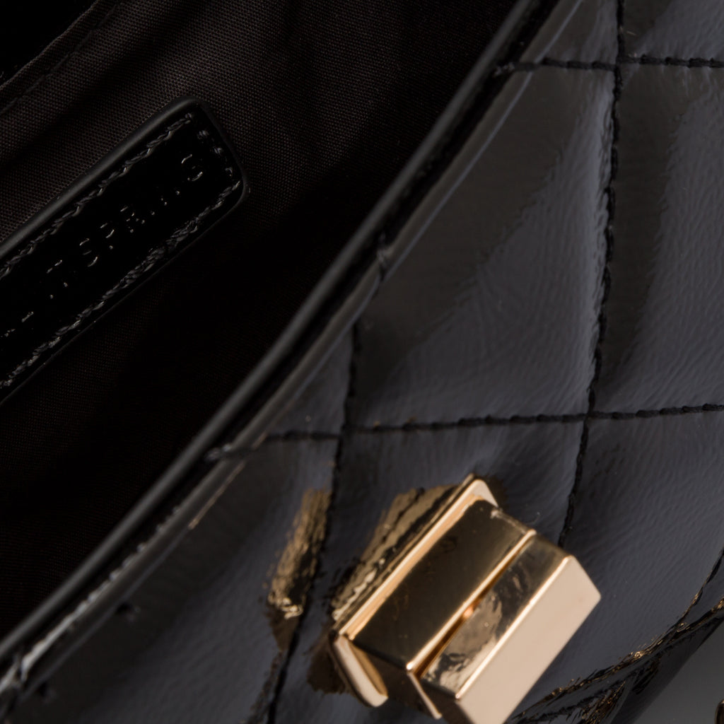 Borsa trapuntata nera da donna in "pelle vegana" Call It Spring Lexye