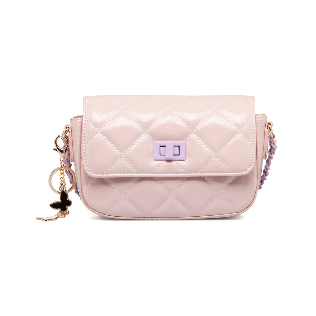 Borsa trapuntata rosa da donna in "pelle vegana" Call It Spring Lexye