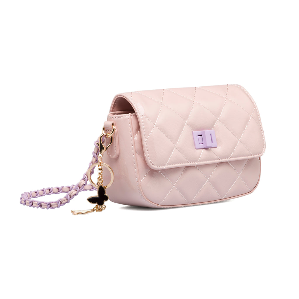 Borsa trapuntata rosa da donna in "pelle vegana" Call It Spring Lexye