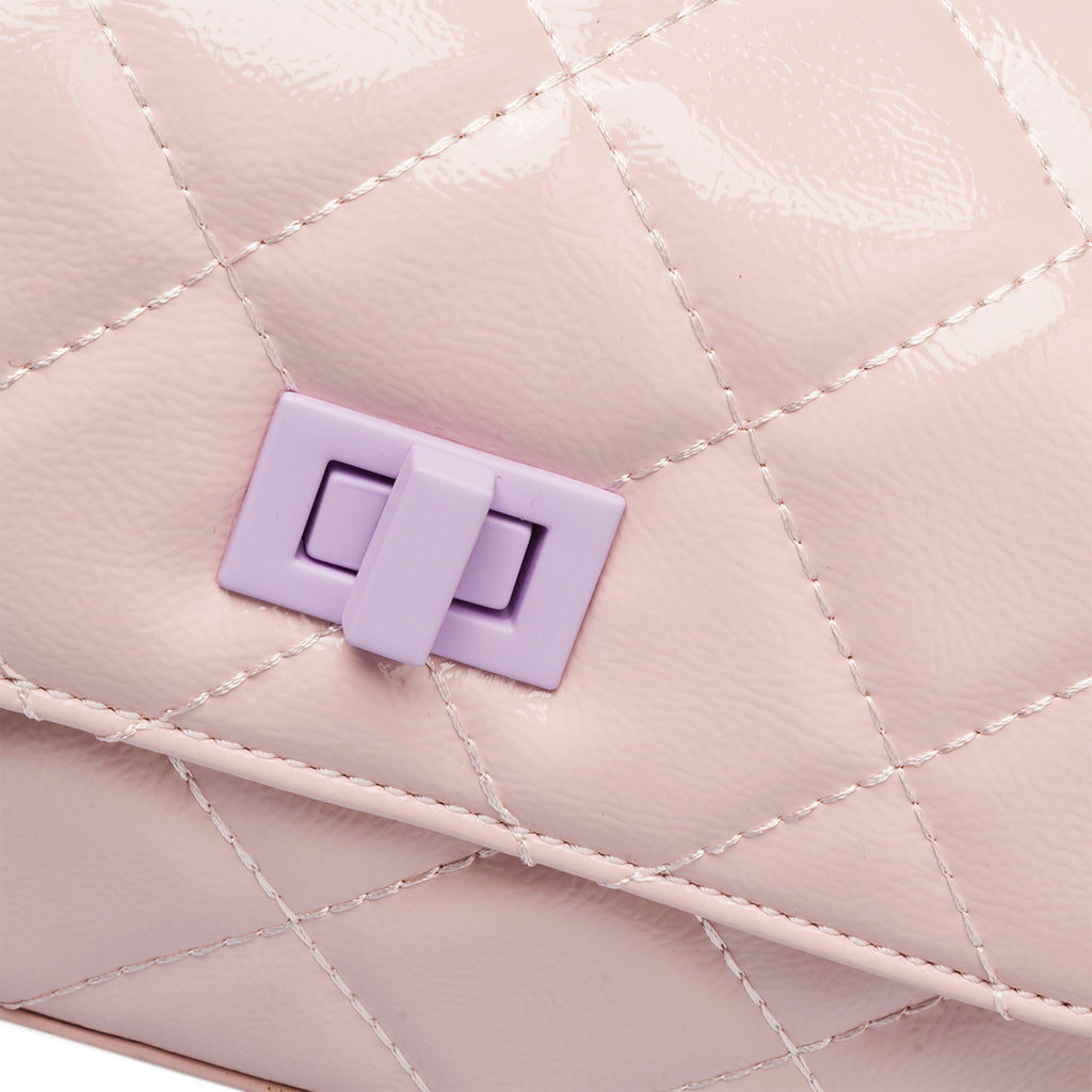 Borsa trapuntata rosa da donna in "pelle vegana" Call It Spring Lexye