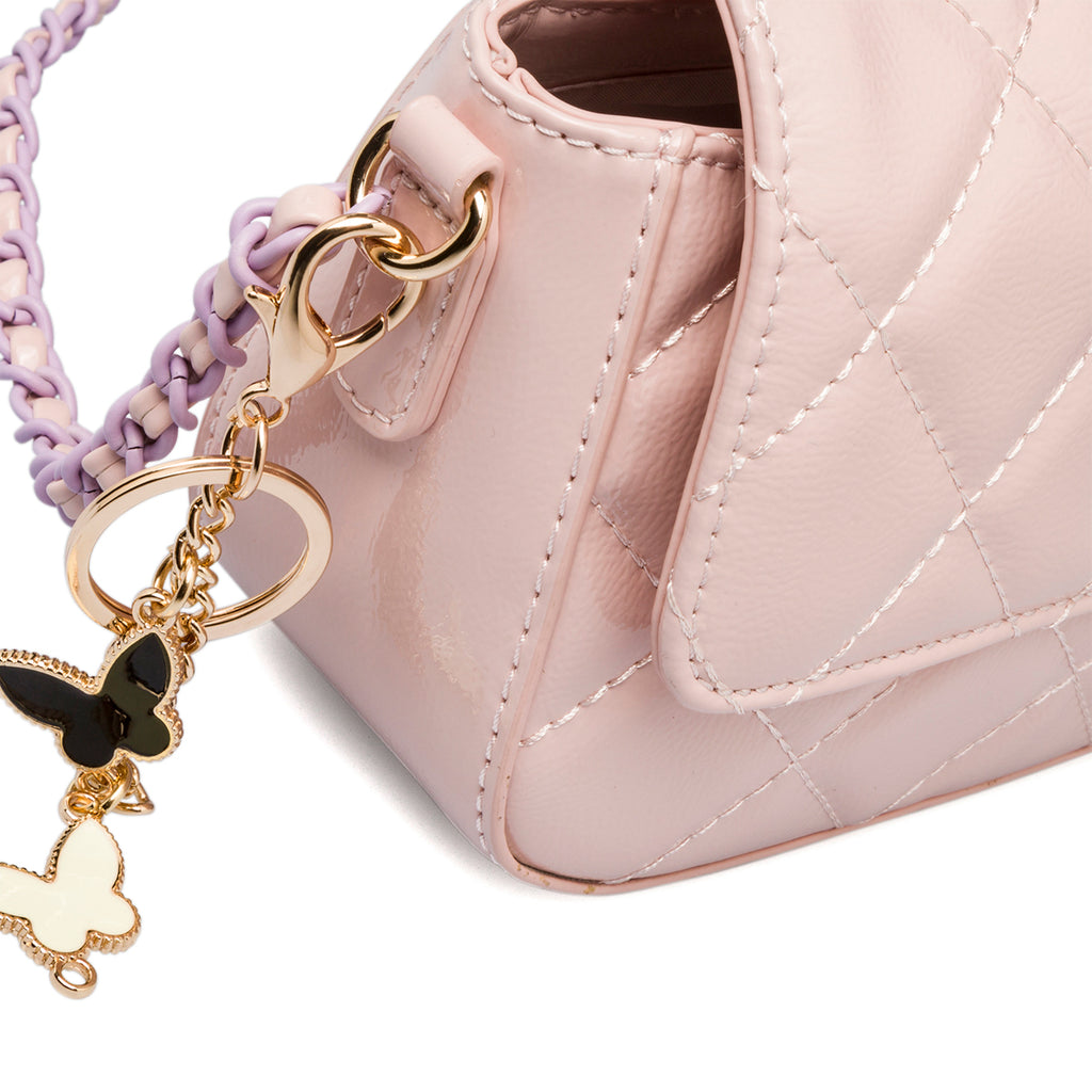 Borsa trapuntata rosa da donna in "pelle vegana" Call It Spring Lexye