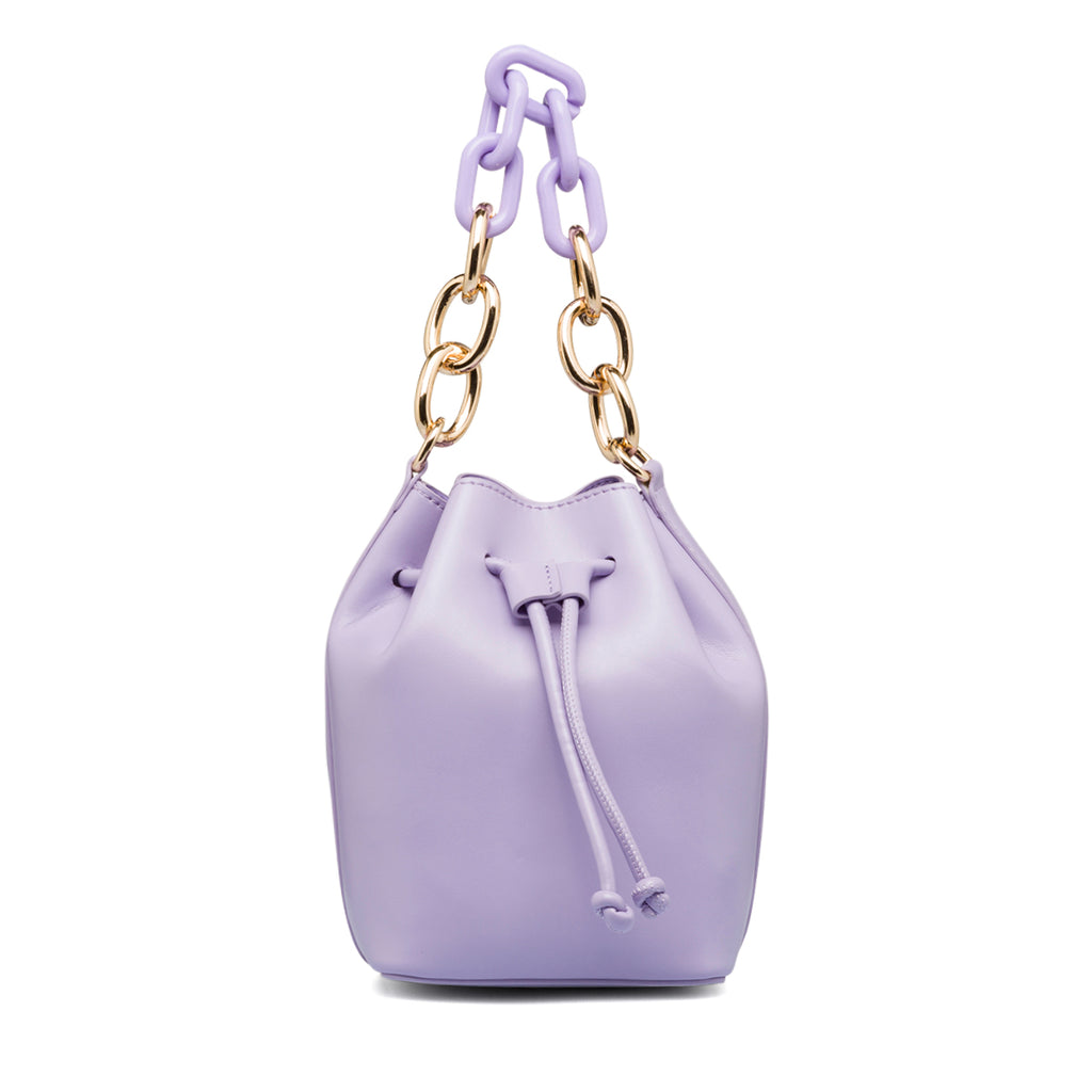 Borsa a tracolla lilla da donna in "pelle vegana" Call It Spring Minty