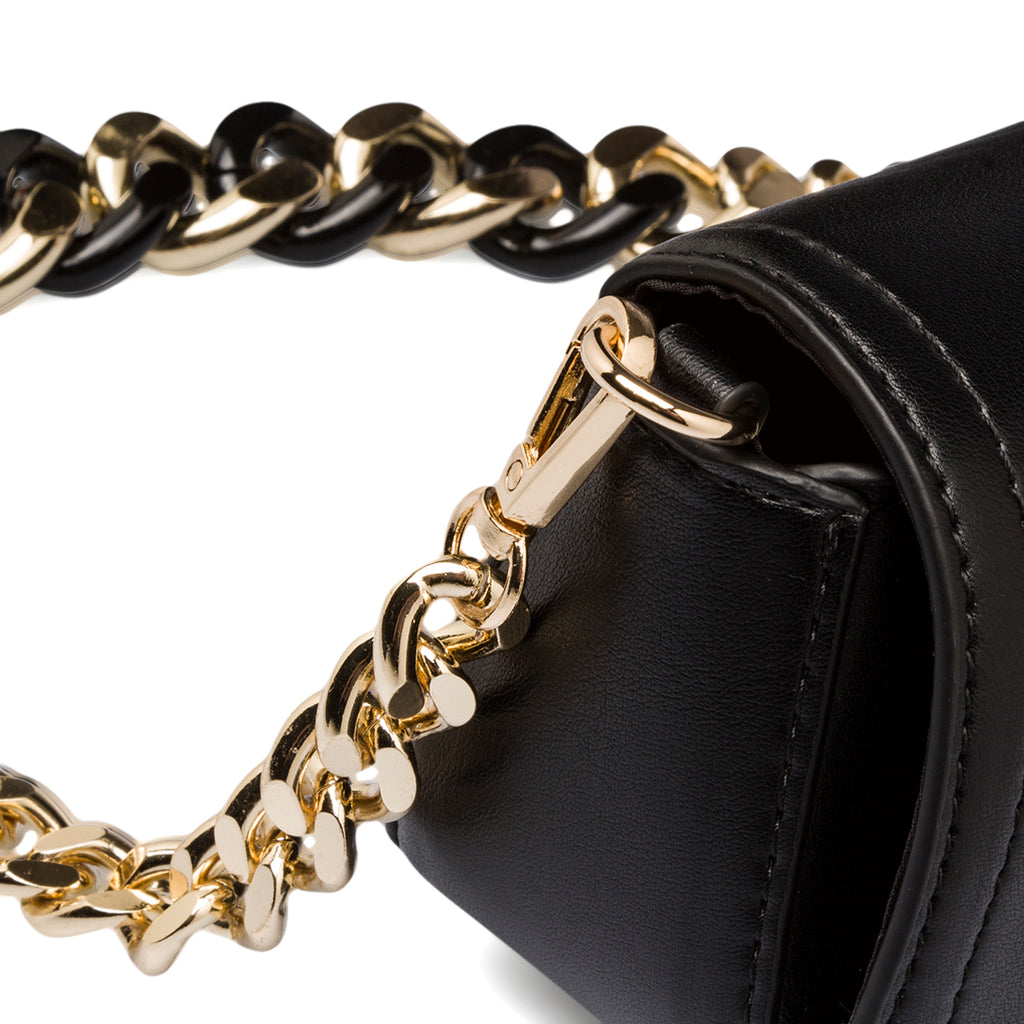 Borsa a tracolla nera da donna in "pelle vegana" Call It Spring No Shade