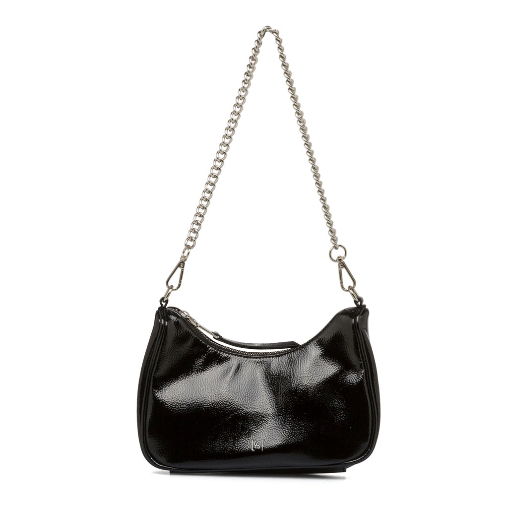 Borsa a tracolla nera da donna con chiusura a zip Lora Ferres