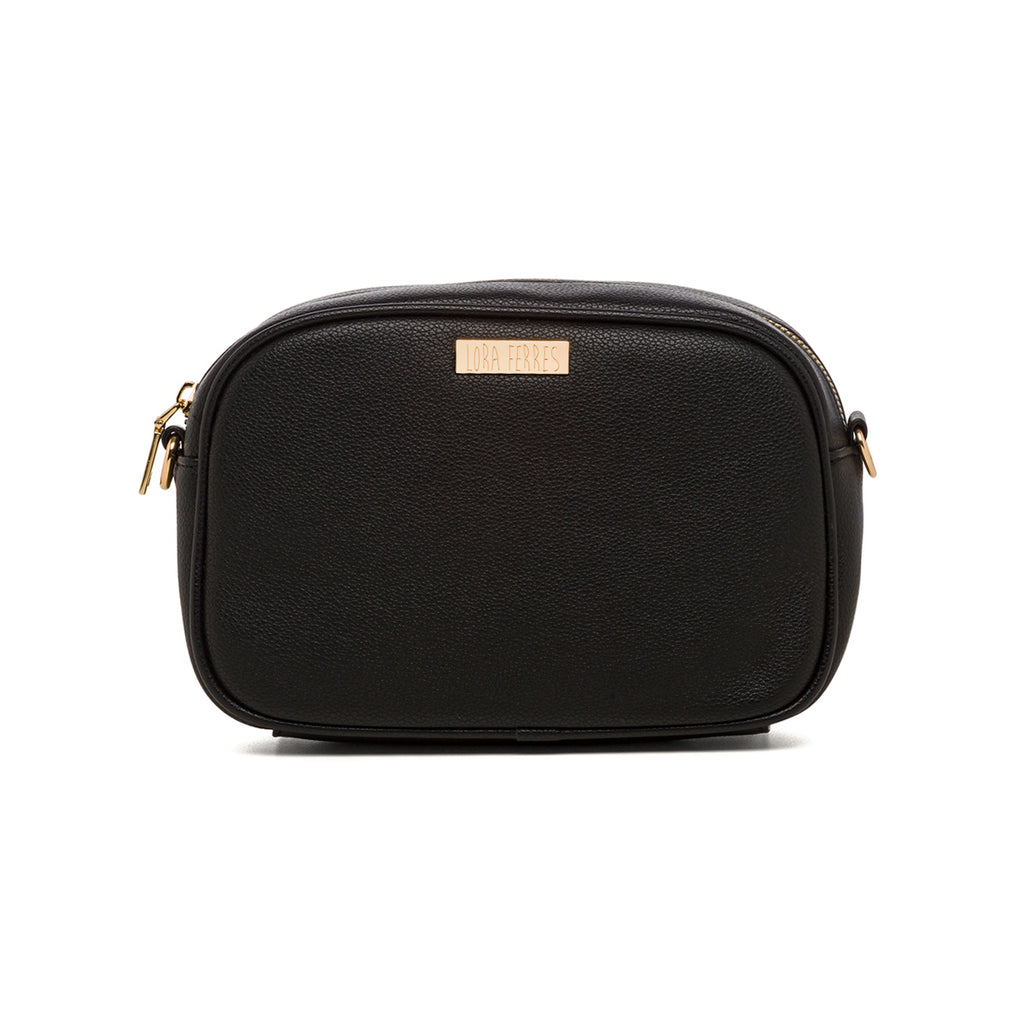 Borsa a tracolla nera da donna Lora Ferres