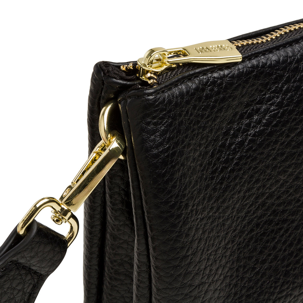 Borsa a tracolla nera Lora Ferres