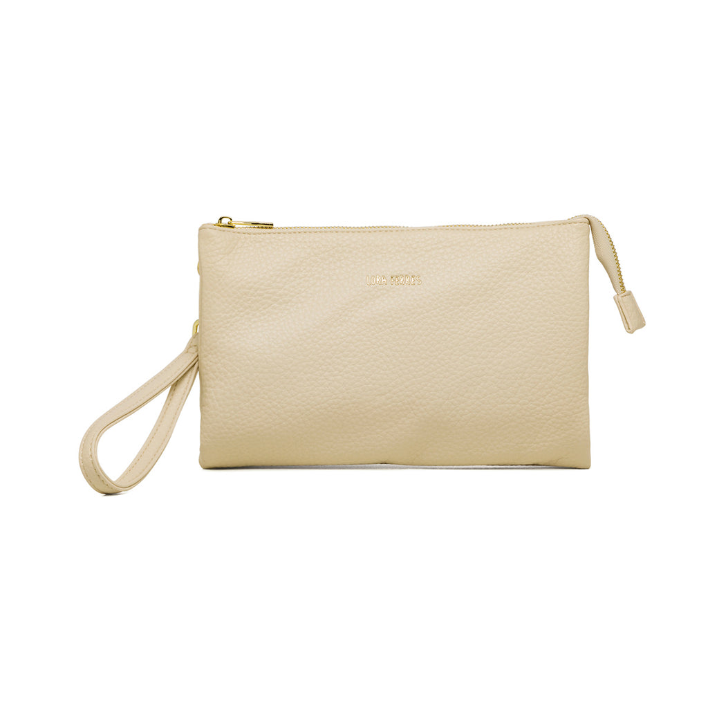 Borsa a tracolla bianca off-white Lora Ferres