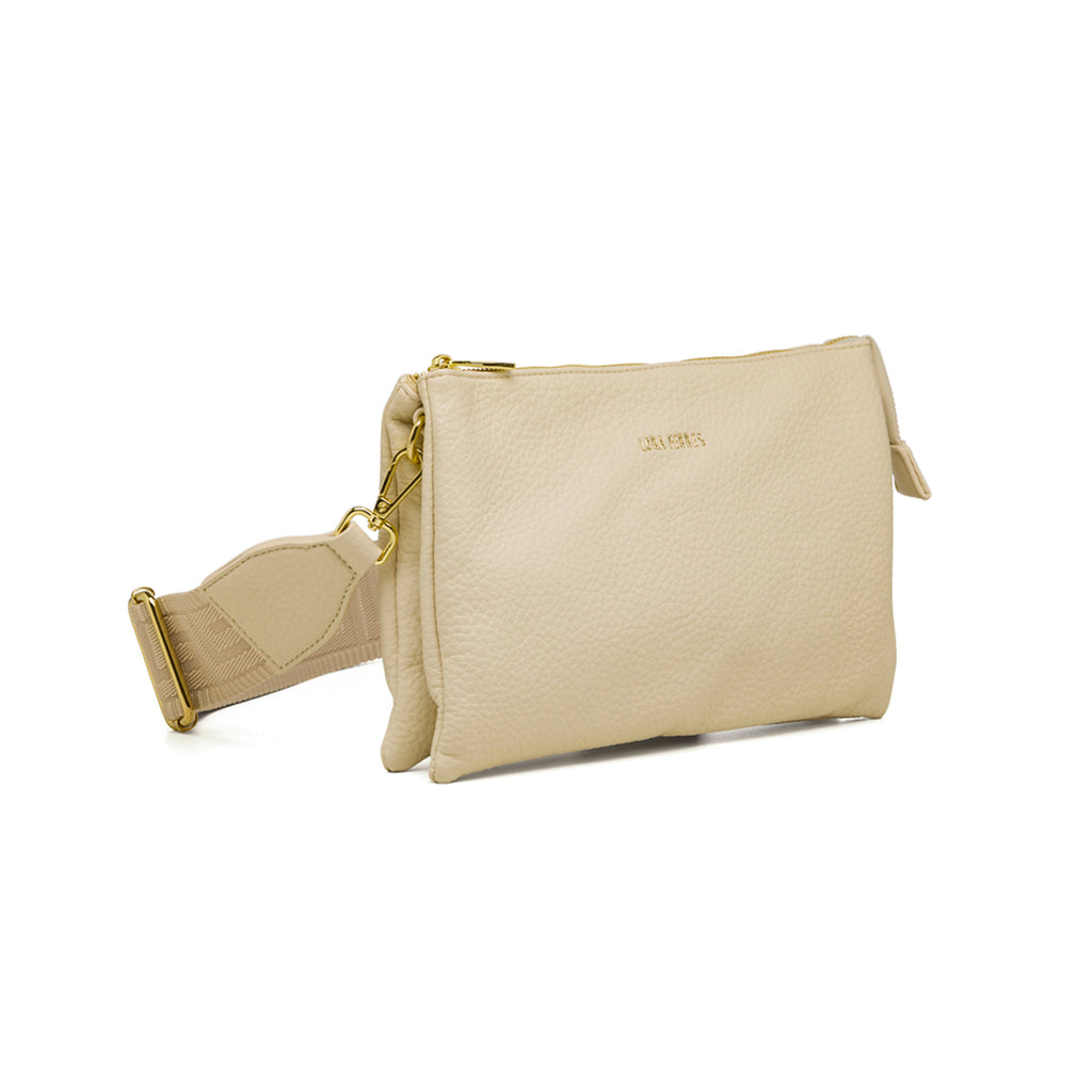 Borsa a tracolla bianca off-white Lora Ferres