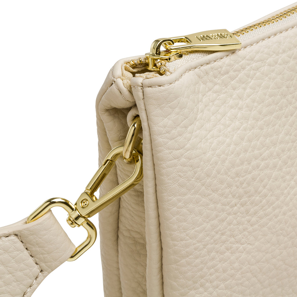 Borsa a tracolla bianca off-white Lora Ferres