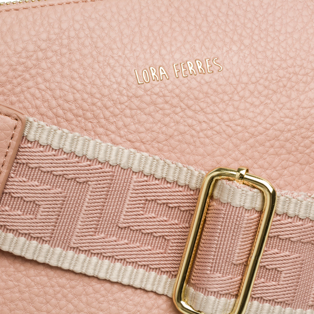 Borsa a tracolla rosa Lora Ferres