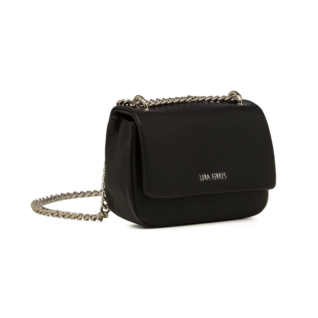 Borsa a tracolla nera Lora Ferres