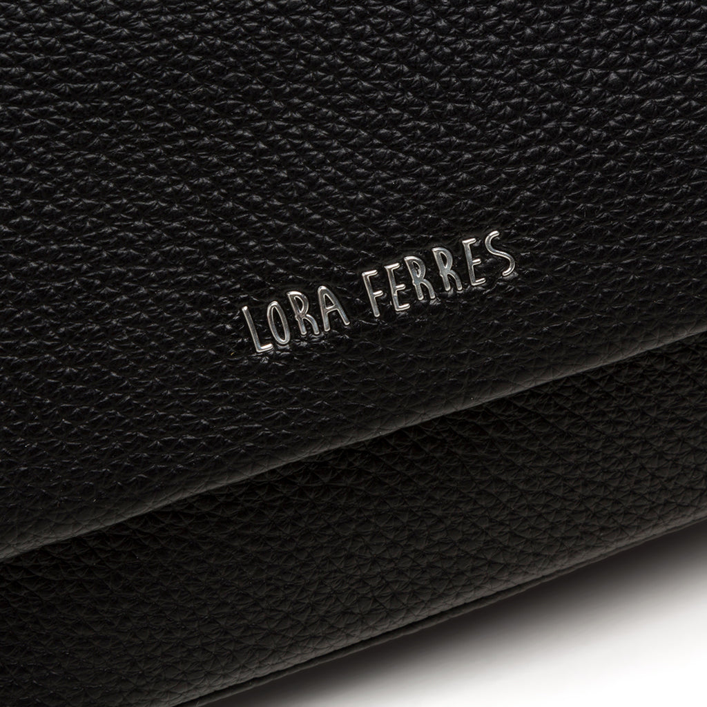 Borsa a tracolla nera Lora Ferres