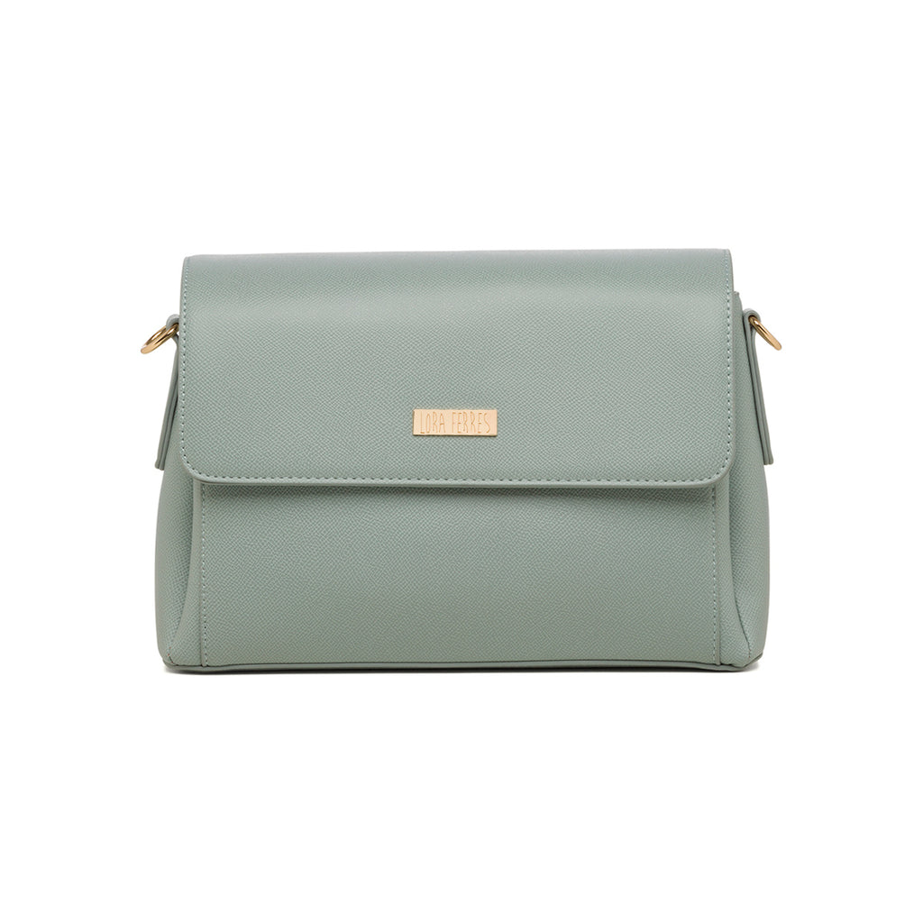 Borsa a tracolla azzurra da donna Lora Ferres