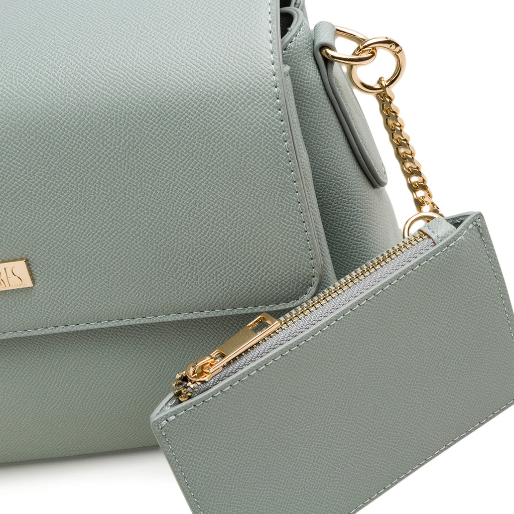 Borsa a tracolla azzurra da donna Lora Ferres