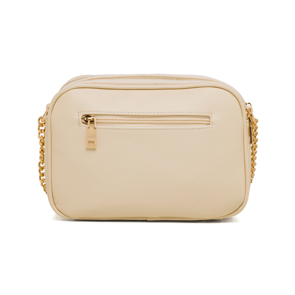 Borsa a tracolla bianca off-white da donna con doppio scomparto Lora Ferres