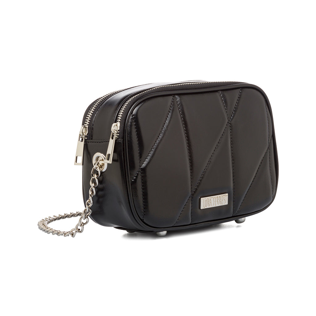 Borsa a tracolla da donna nera Lora Ferres