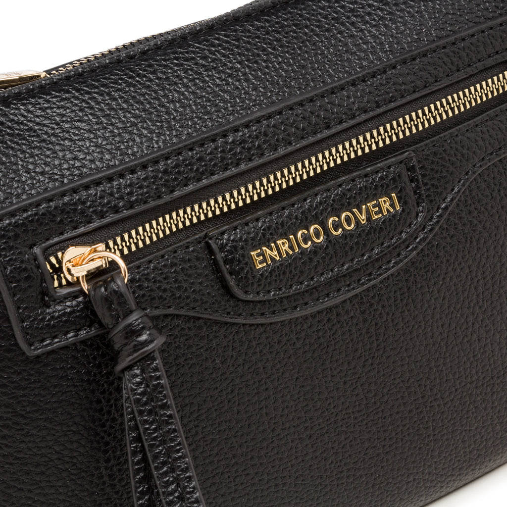 Borsa a tracolla nera da donna Enrico Coveri