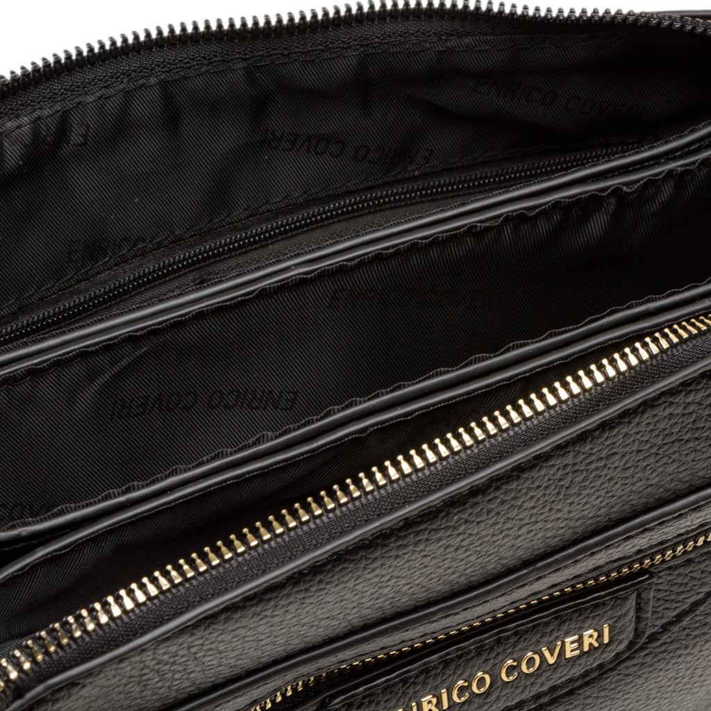 Borsa a tracolla nera da donna Enrico Coveri