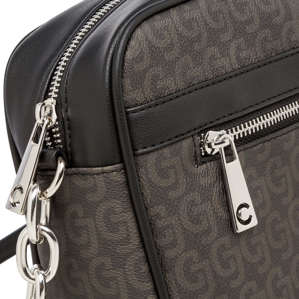 Borsa a tracolla beige da donna con logo Carrera Jeans