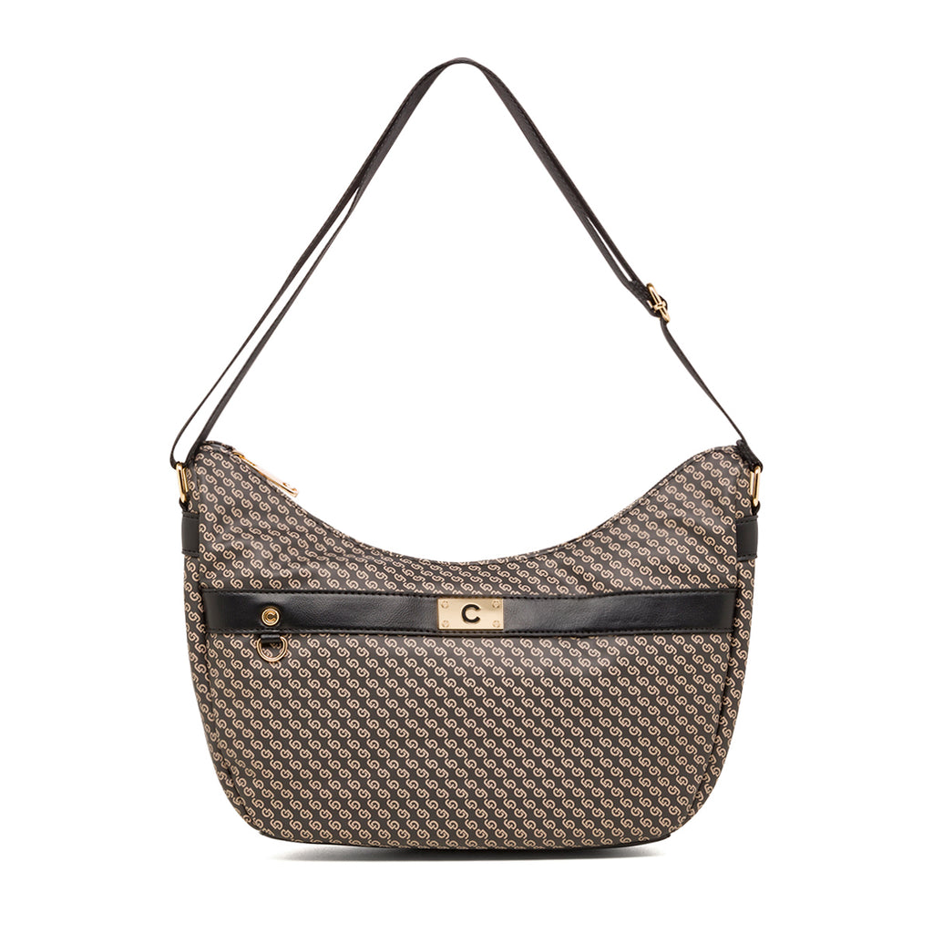 Borsa a tracolla nera con logo Carrera Jeans