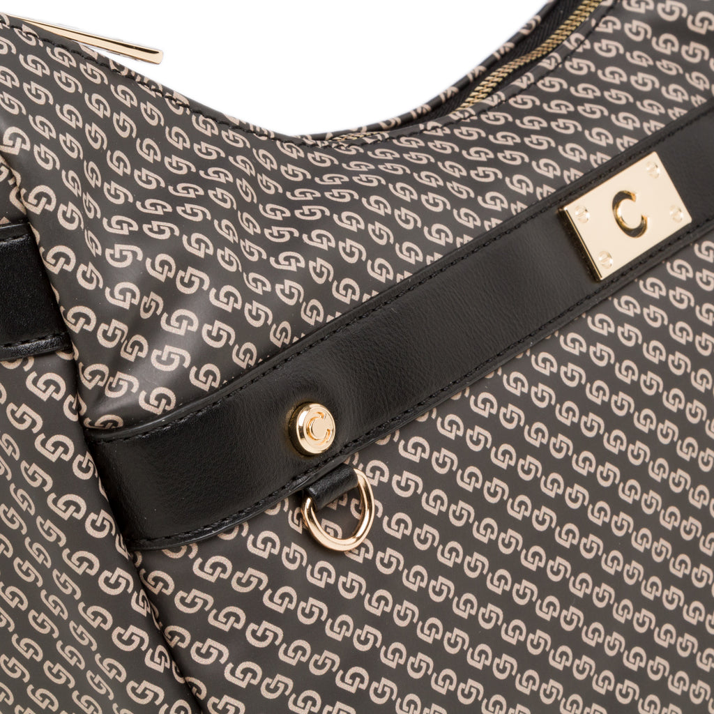 Borsa a tracolla nera con logo Carrera Jeans