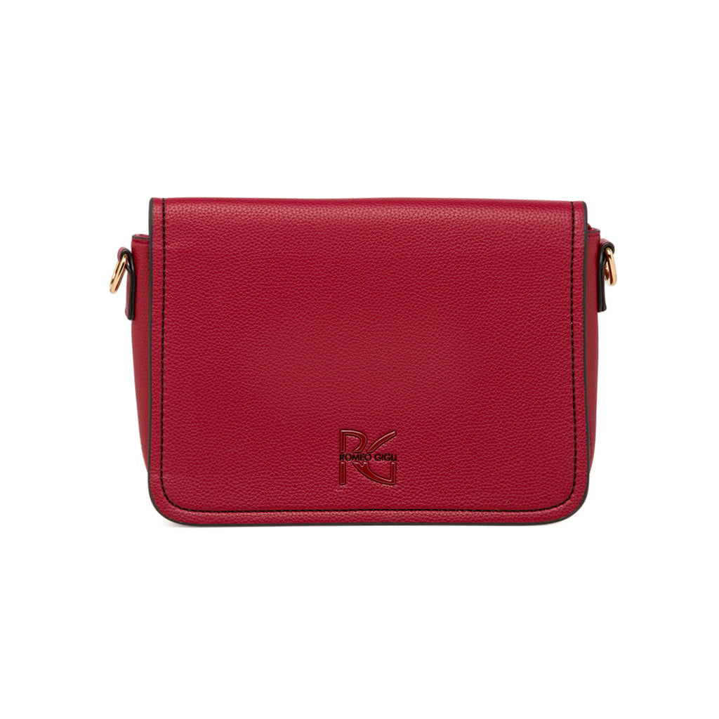 Borsa a tracolla rossa con logo Romeo Gigli Milano