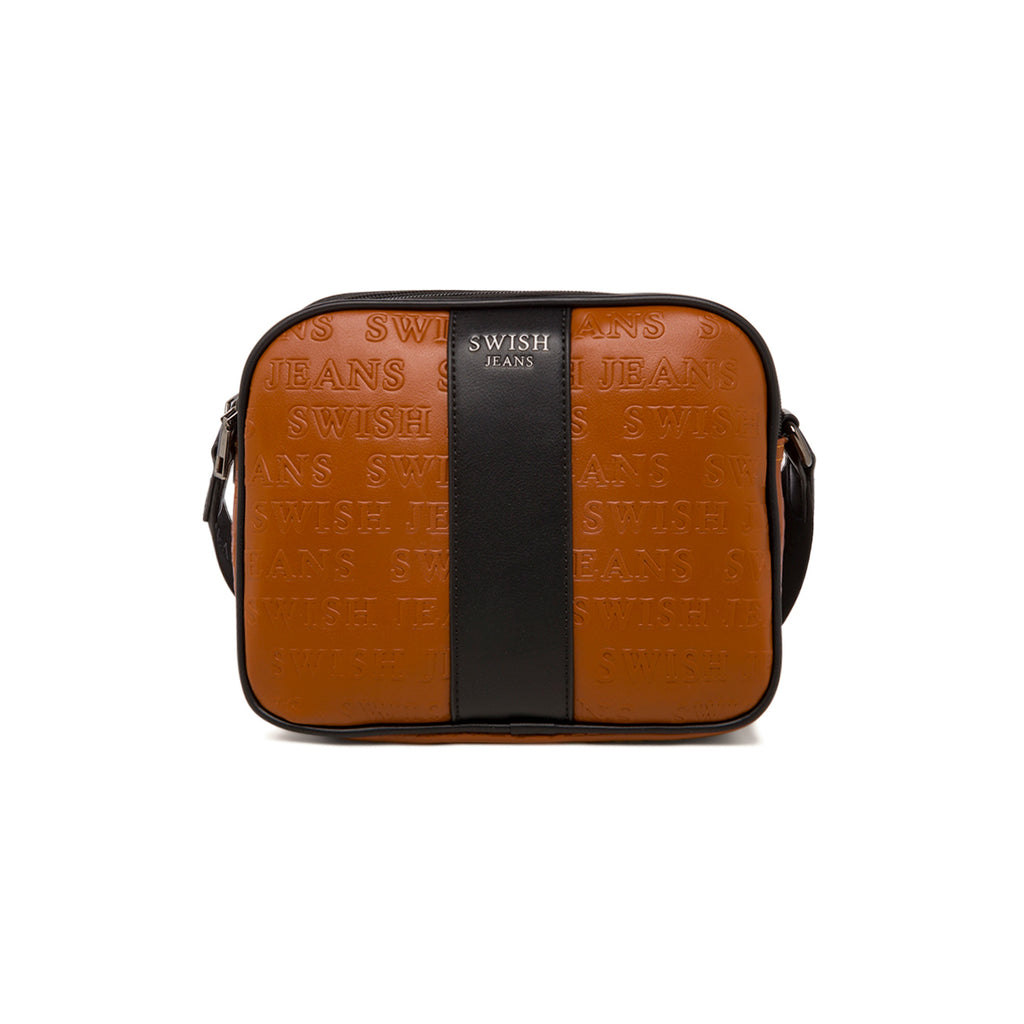 Borsa a tracolla color cuoio da donna Swish Jeans