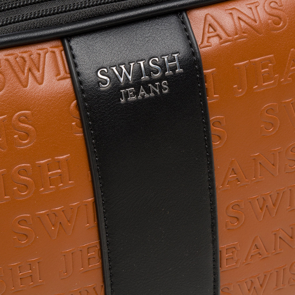 Borsa a tracolla color cuoio da donna Swish Jeans