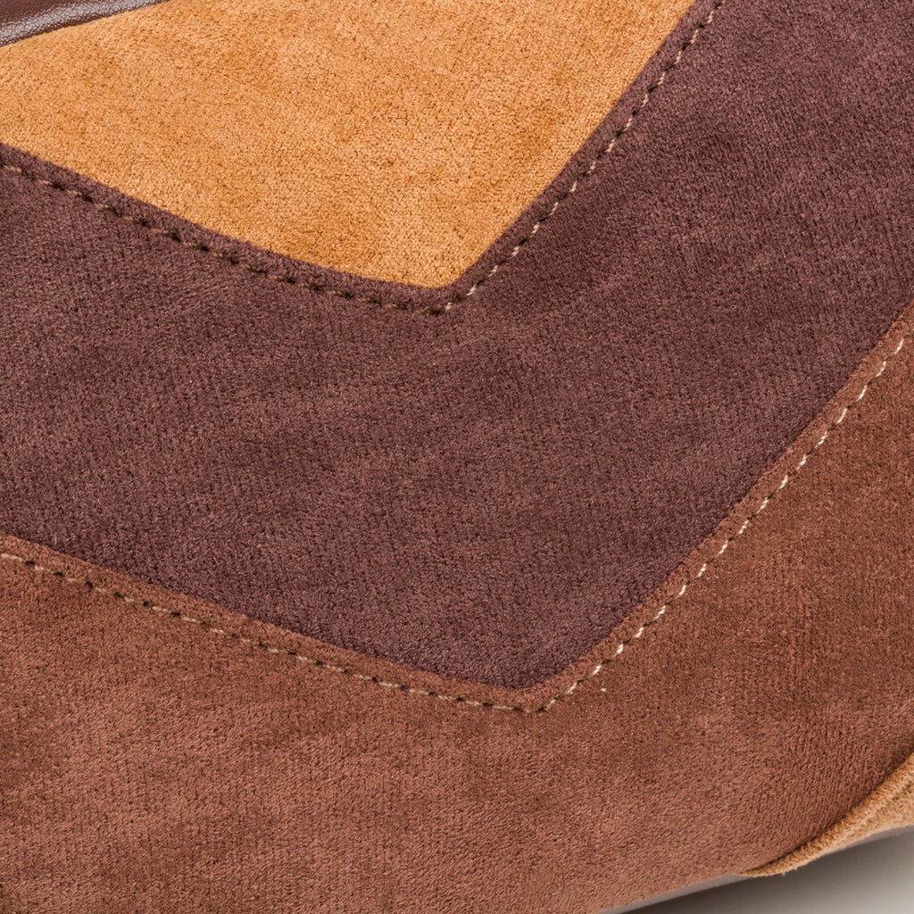 Borsa a tracolla marrone Lora Ferres dettaglio beige