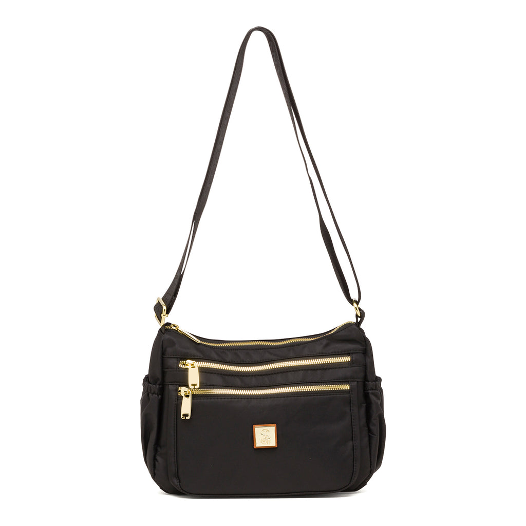 Borsa a tracolla da donna nera Lora Ferres