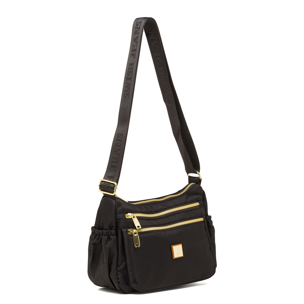 Borsa a tracolla da donna nera Lora Ferres