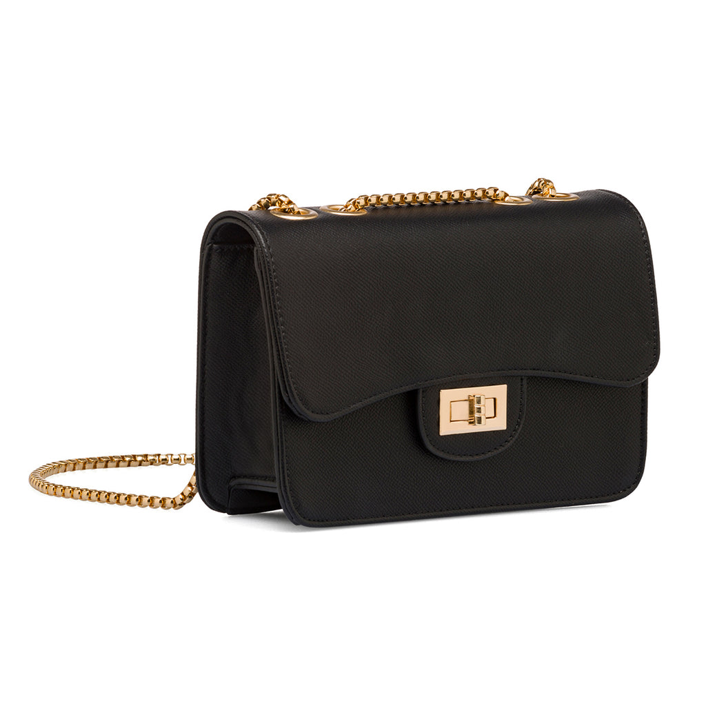 Borse a tracolla nera da Donna con chiusura a incastro Lora Ferres