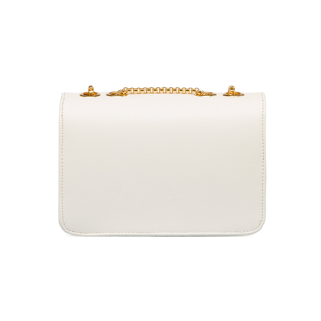 Borsa a tracolla bianca da Donna con chiusura a incastro Lora Ferres