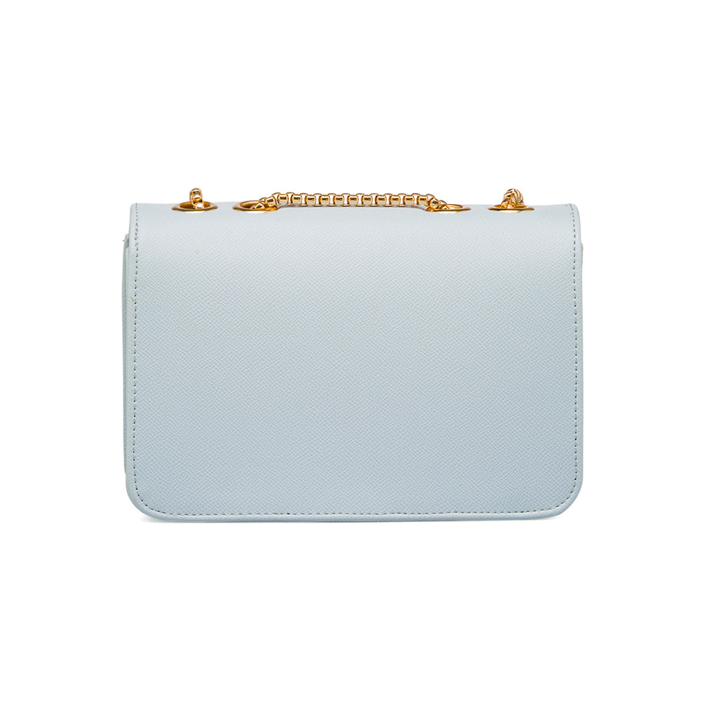Borsa a tracolla azzurra da Donna con catena dorata Lora Ferres