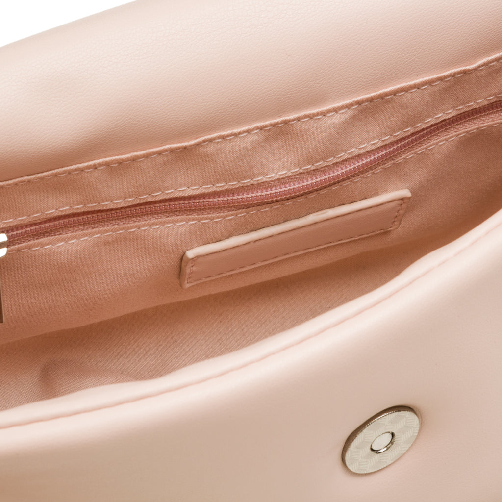 Borsa a tracolla rosa da Donna con catena dorata Lora Ferres