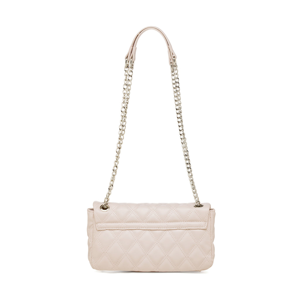 Borsetta a tracolla rosa da Donna trapuntata con motivo a rombi Lora Ferres