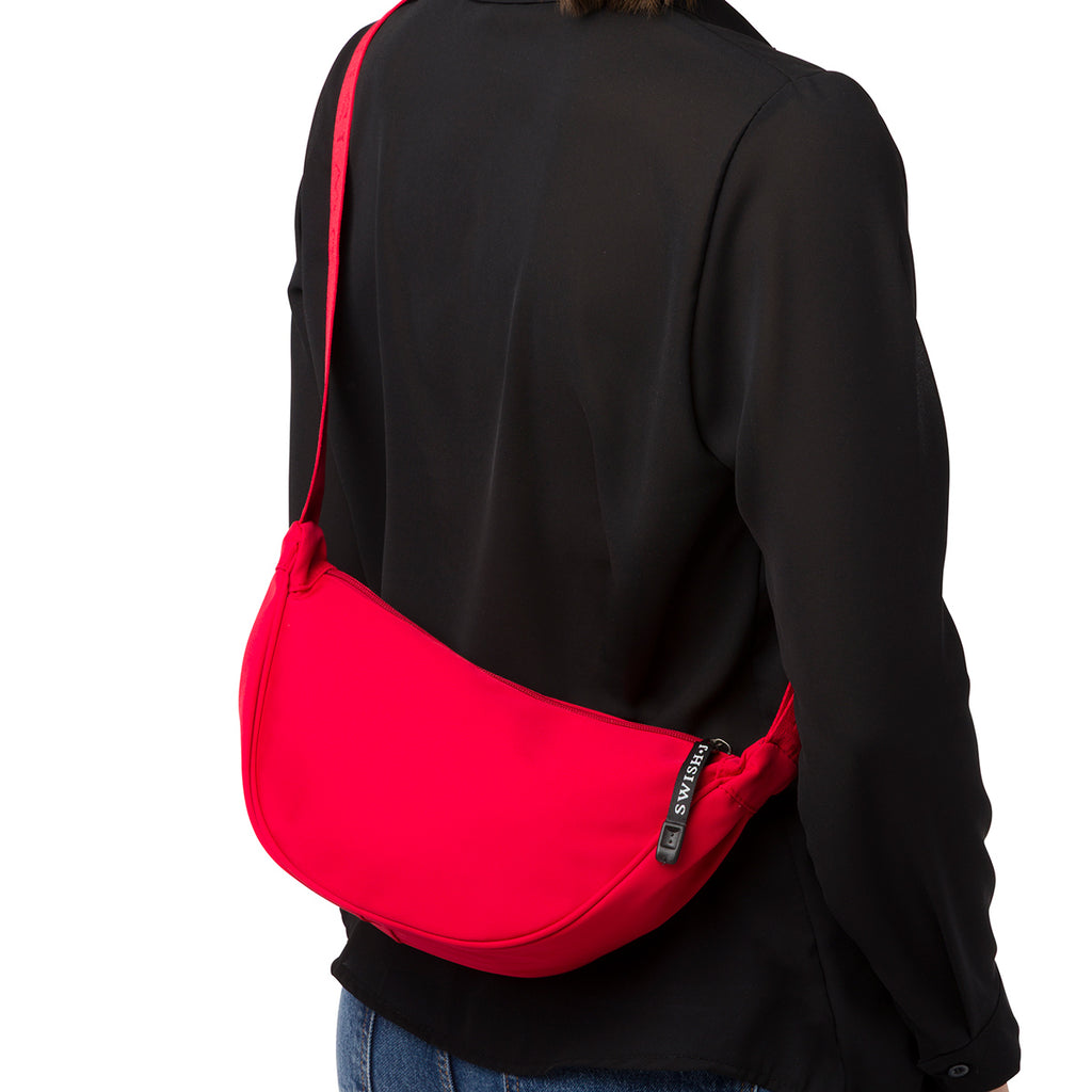 Borsa a tracolla rossa in tessuto da Donna Swish Jeans