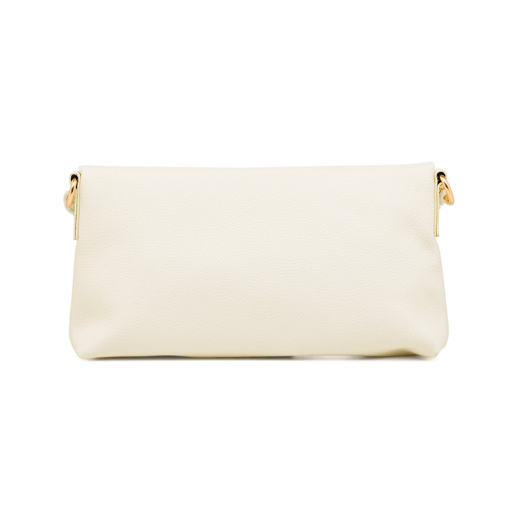 Borsa a Tracolla Bianca da Donna con catena e logo Swish Jeans