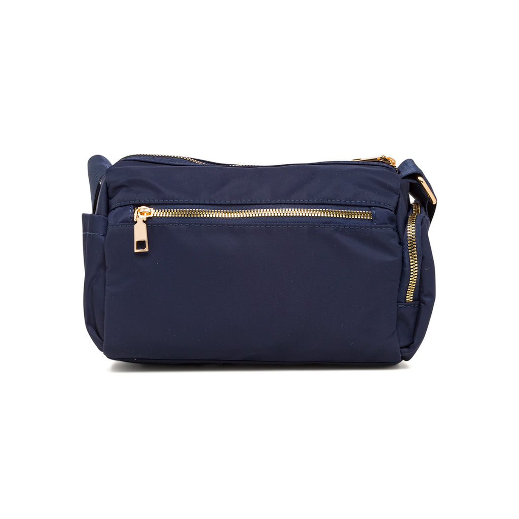 Borsa a tracolla blu da Donna in tessuto lucido con logo Swish Jeans