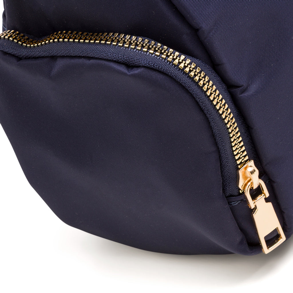 Borsa a tracolla blu da Donna in tessuto lucido con logo Swish Jeans