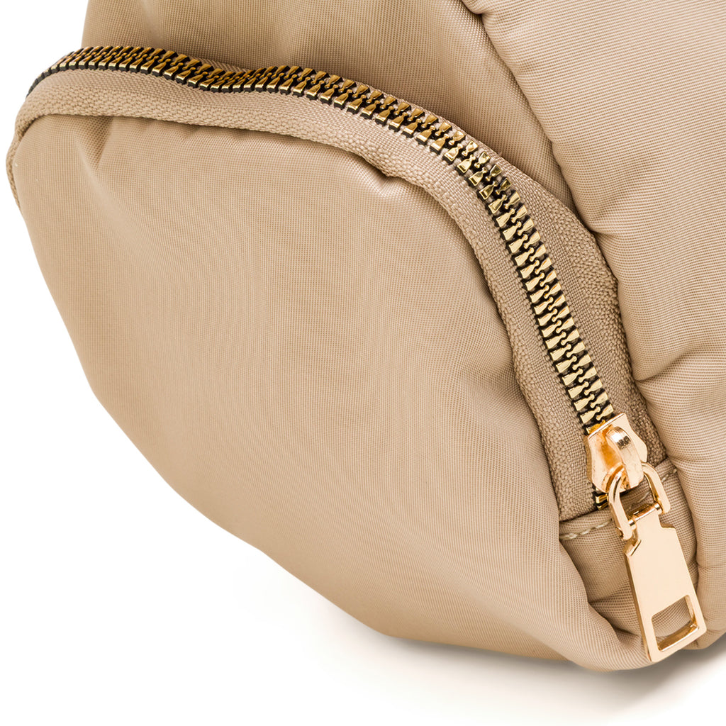 Borsa a tracolla beige da Donna in tessuto lucido con logo Swish Jeans
