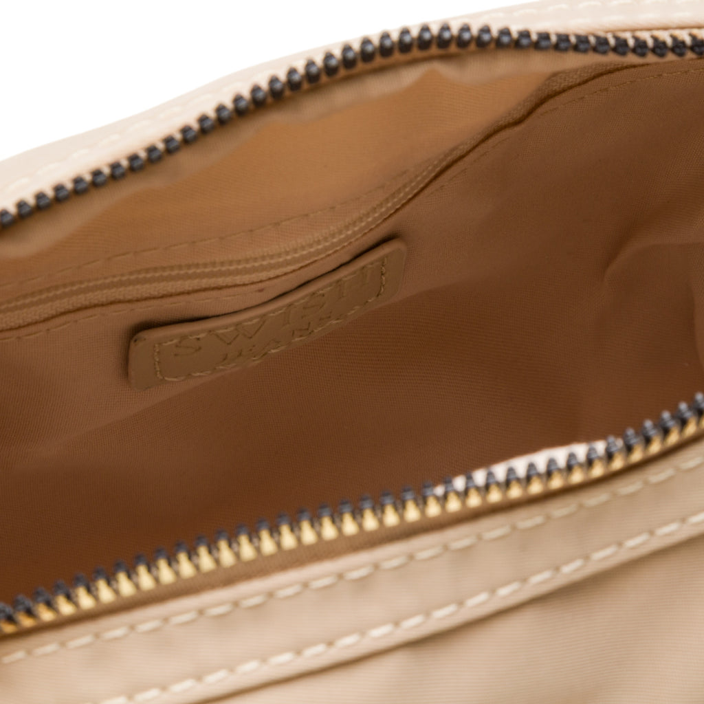 Borsa a tracolla beige da Donna in tessuto lucido con logo Swish Jeans