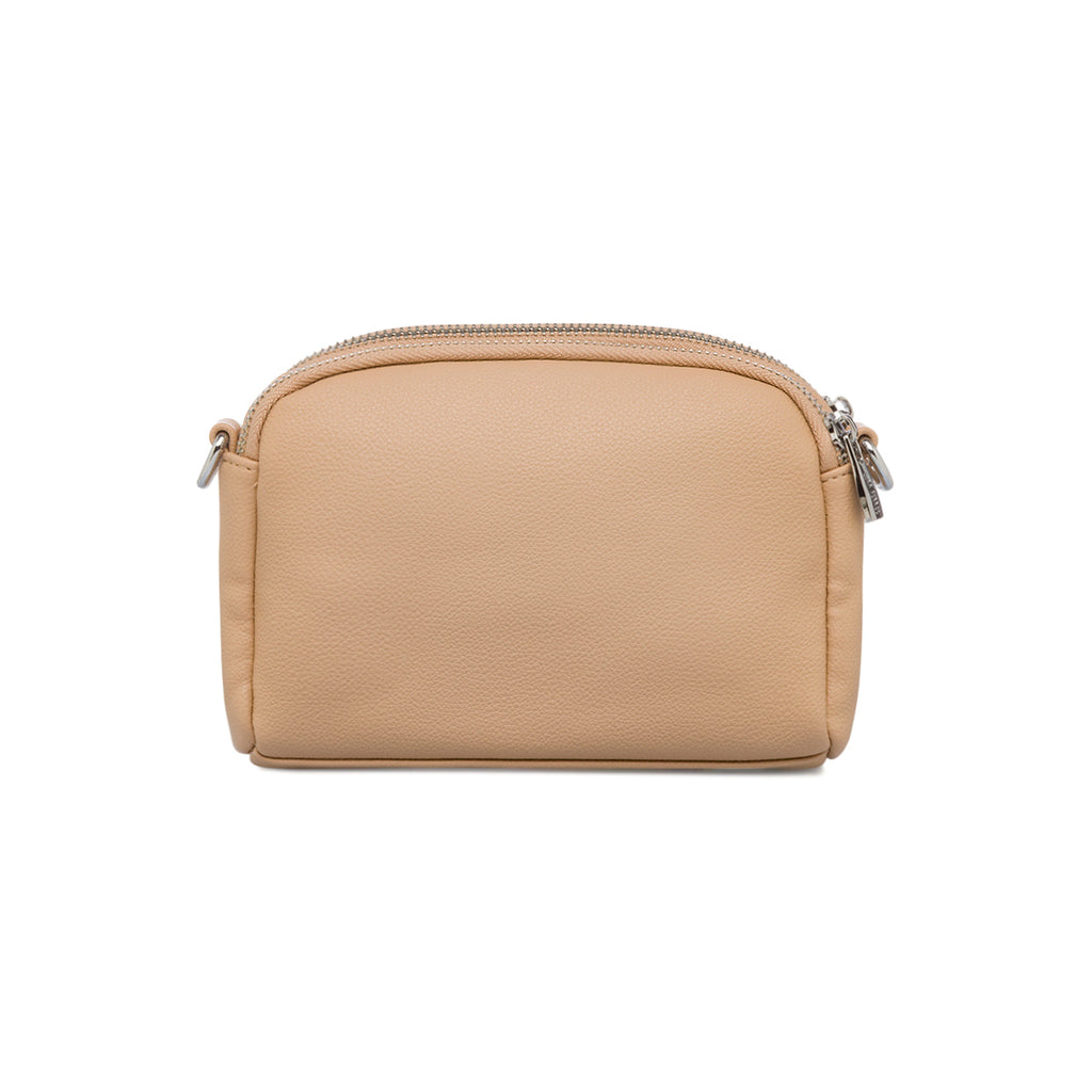 Borsa a tracolla beige da donna con doppio scomparto Lora Ferres