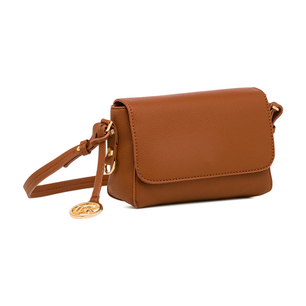 Borsa a Tracolla Marrone da Donna con ciondolo logo Lumberjack