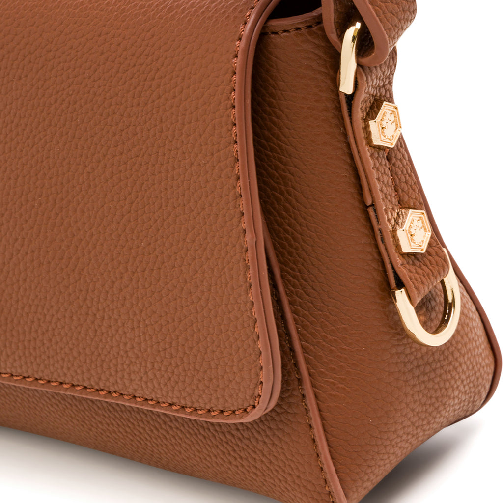 Borsa a Tracolla Marrone da Donna con ciondolo logo Lumberjack