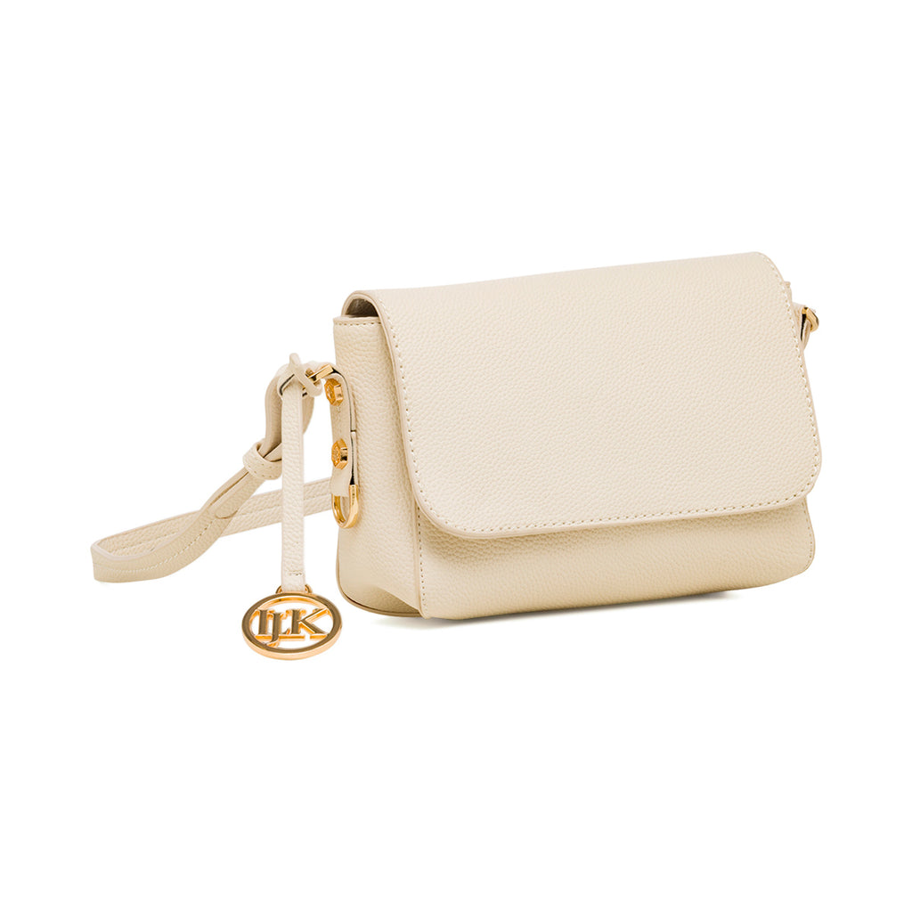 Borsa a Tracolla Bianca da Donna con ciondolo logo Lumberjack