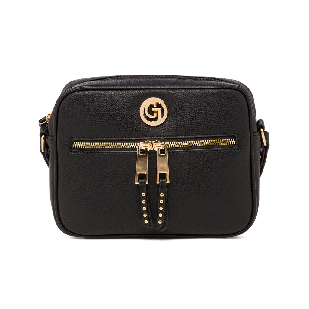 Borse a tracolla nera da Donna con dettagli oro Carrera